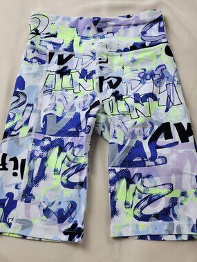 Calvin Klein Women's Size XS Bike Shorts Blue Black White